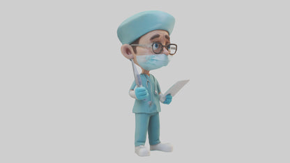 Cartoon Surgeon model 3D model