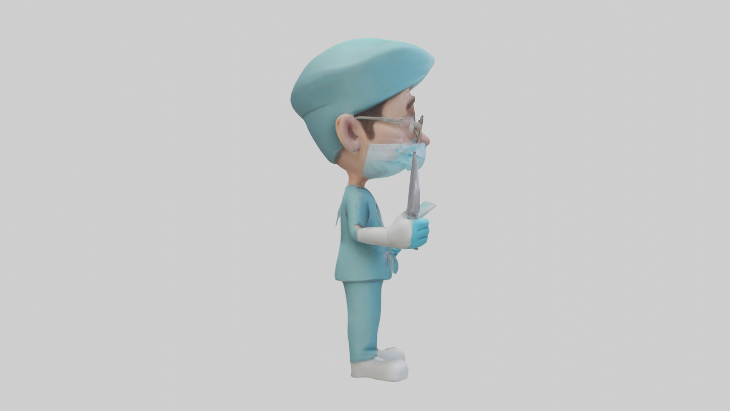 Cartoon Surgeon model 3D model