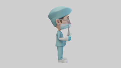 Cartoon Surgeon model 3D model