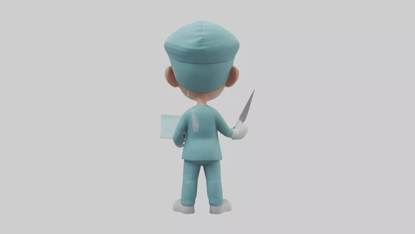 Cartoon Surgeon model 3D model