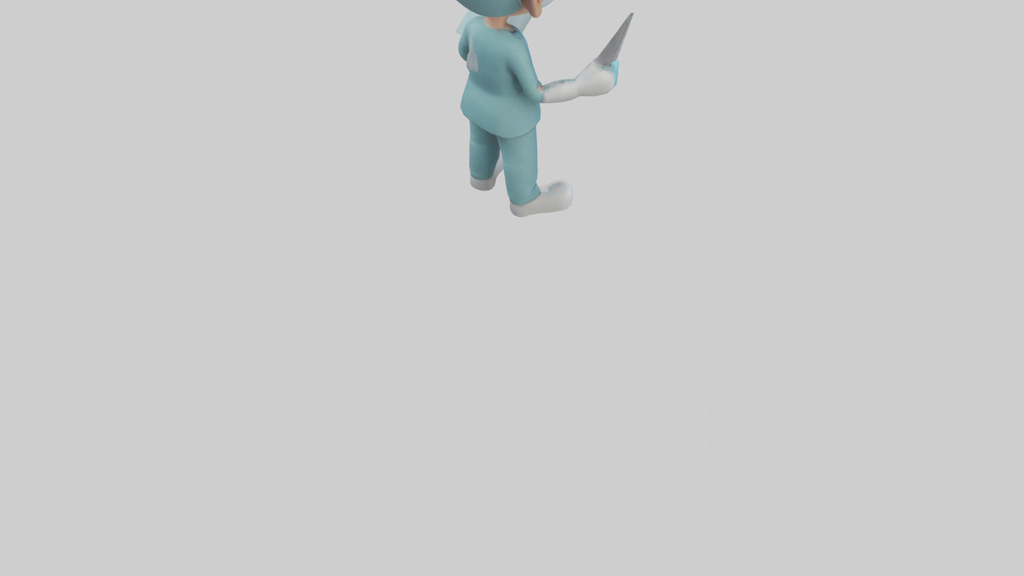 Cartoon Surgeon model 3D model