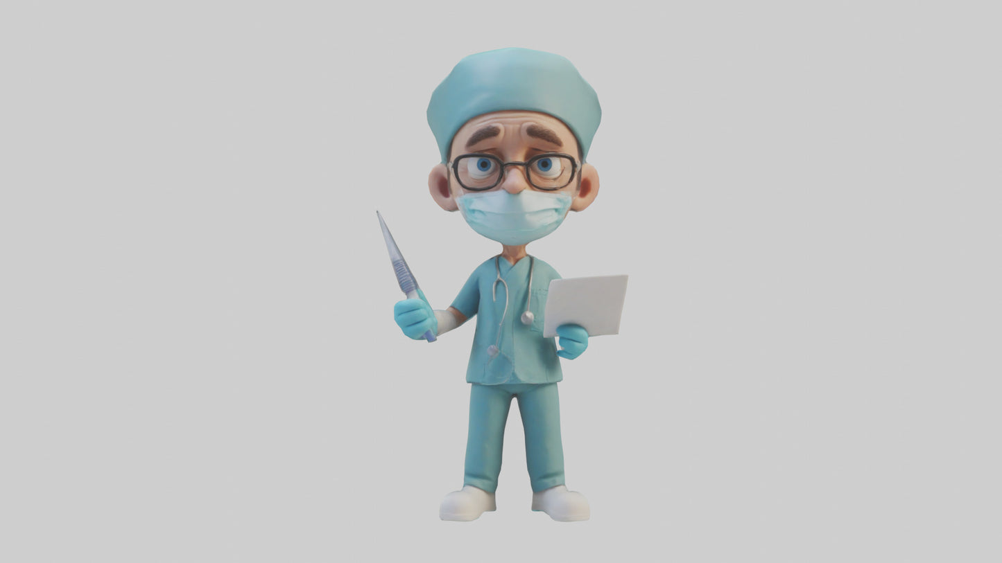 Cartoon Surgeon model 3D model