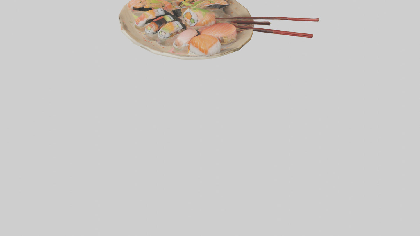 Cartoon Sushi model 3D model