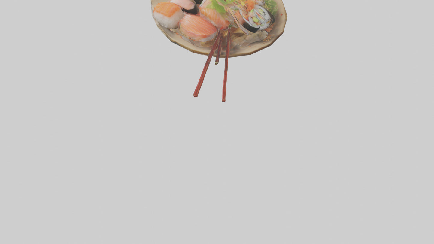 Cartoon Sushi model 3D model