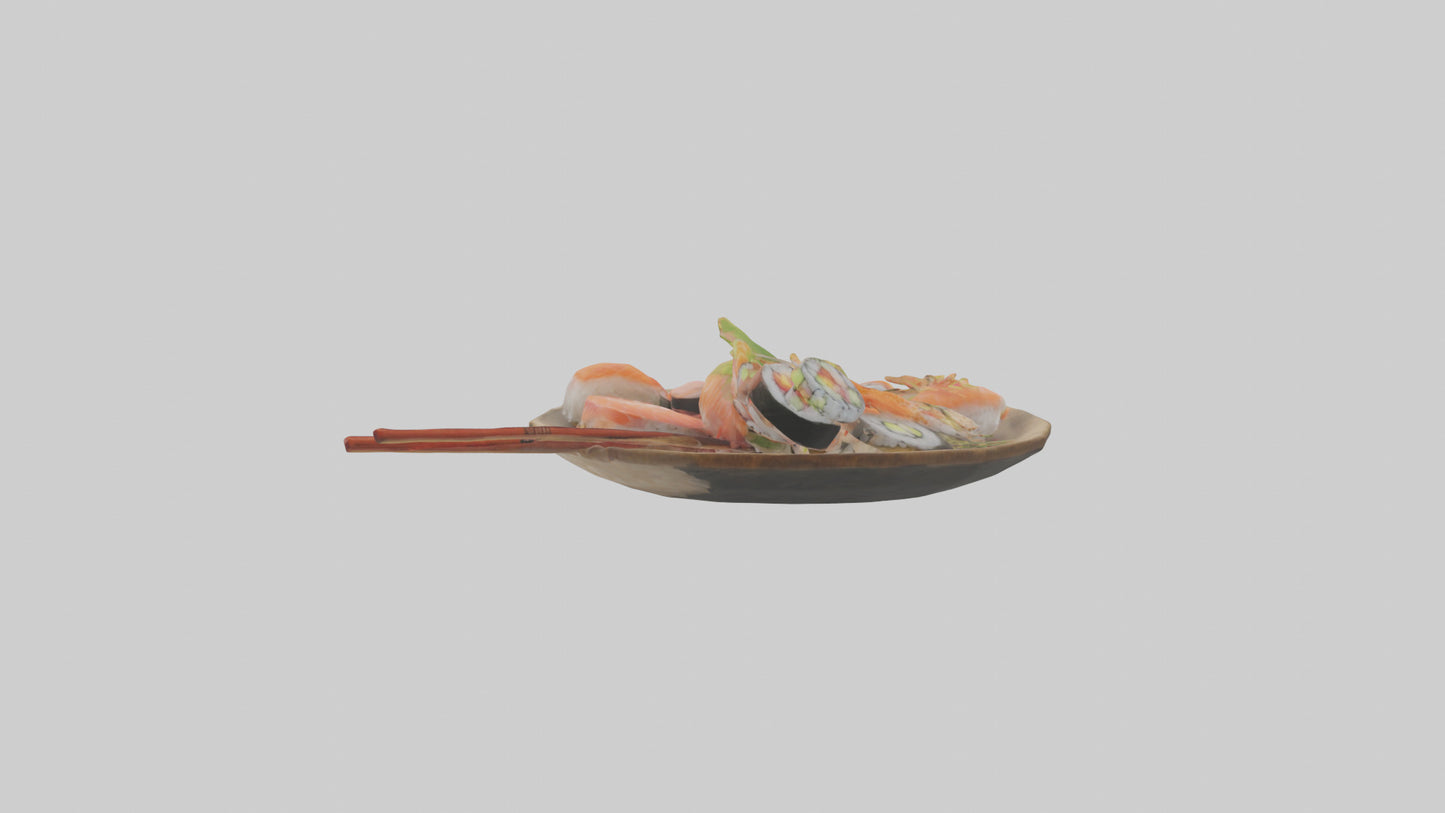Cartoon Sushi model 3D model