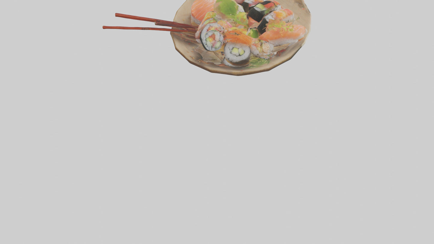 Cartoon Sushi model 3D model
