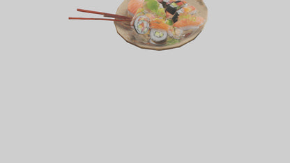 Cartoon Sushi model 3D model