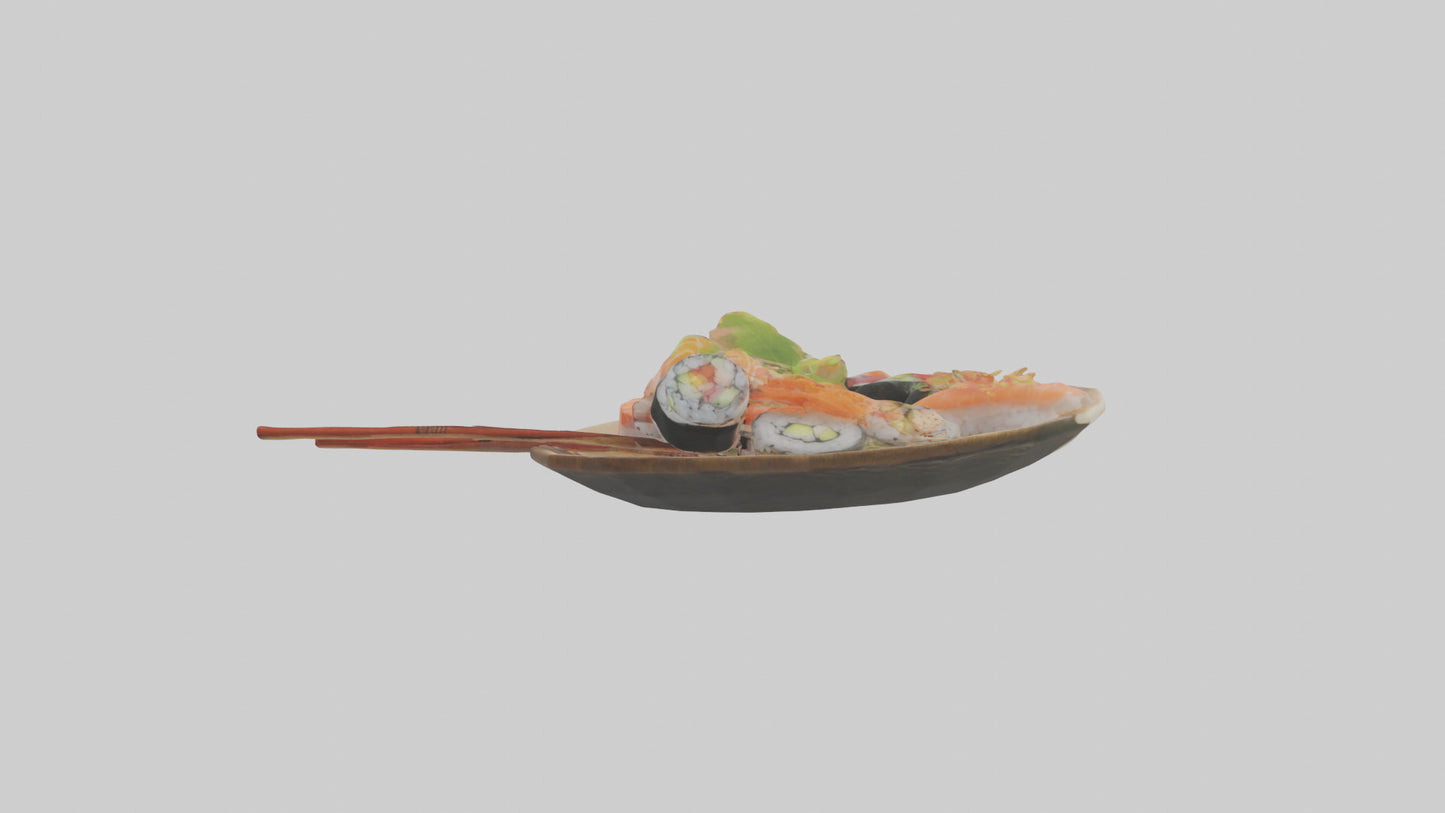 Cartoon Sushi model 3D model