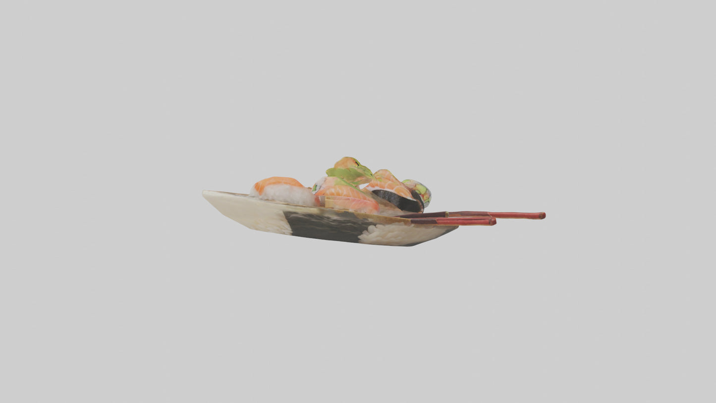 Cartoon Sushi model 3D model