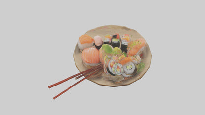 Cartoon Sushi model 3D model
