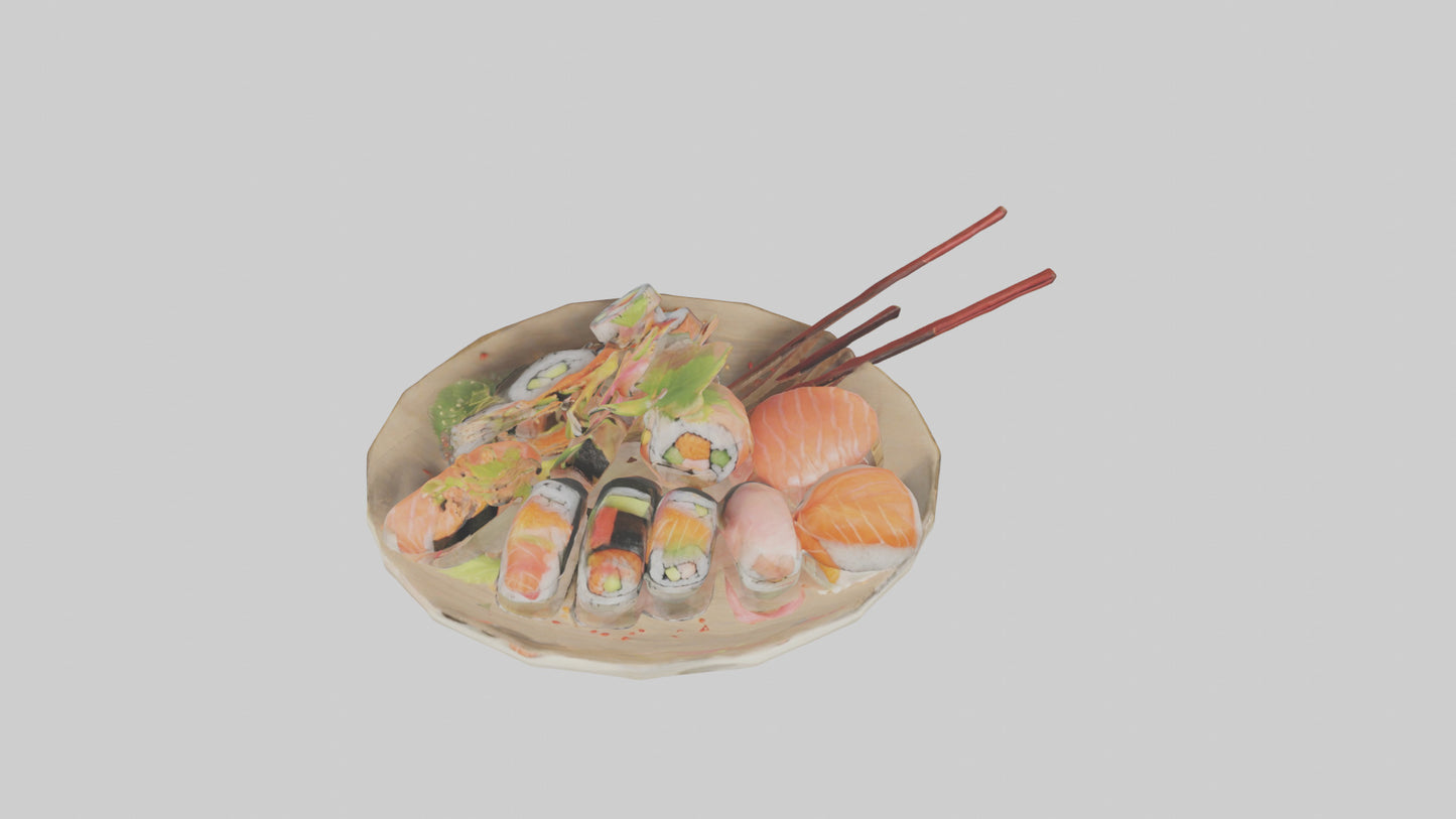 Cartoon Sushi model 3D model