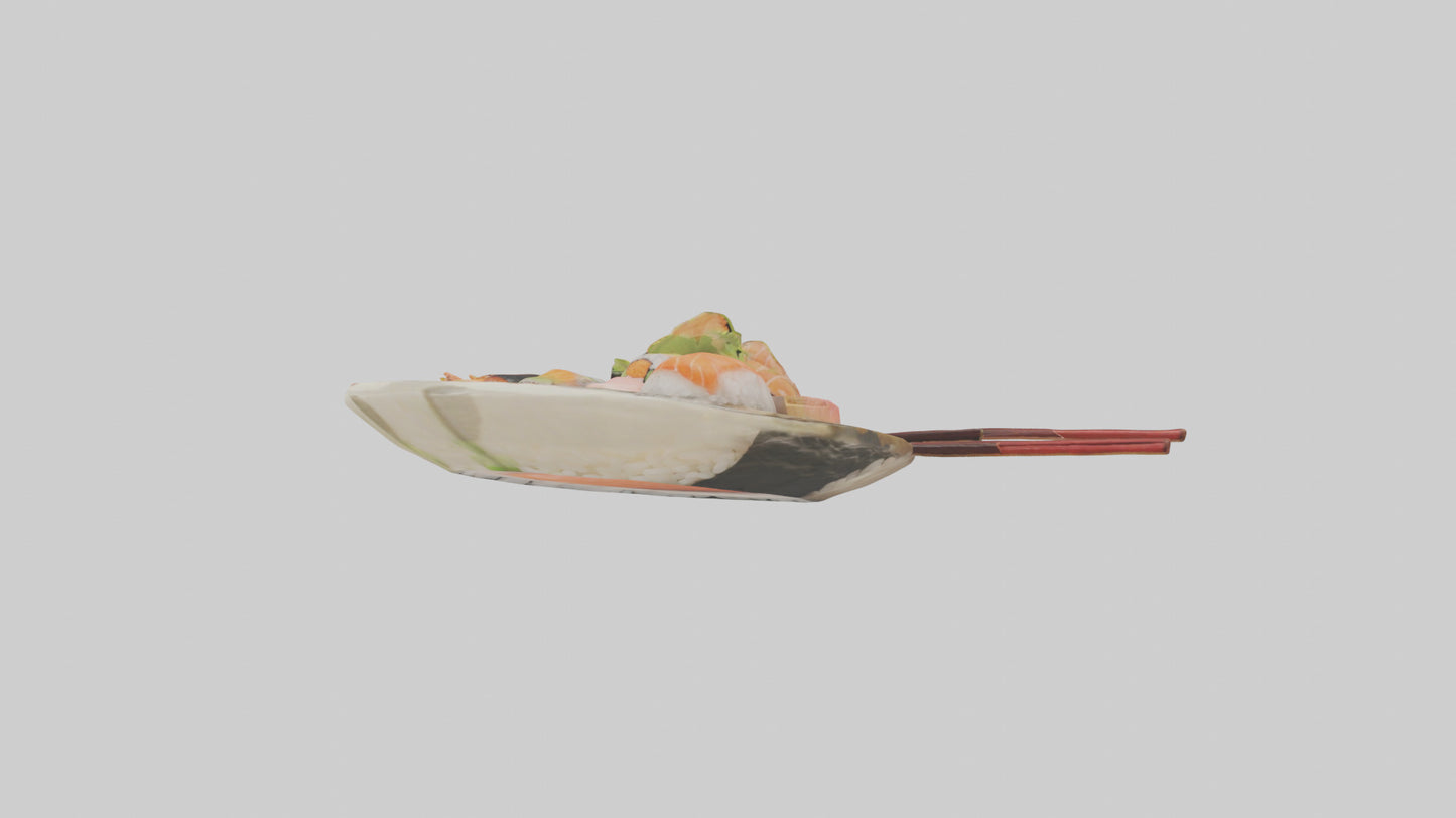 Cartoon Sushi model 3D model