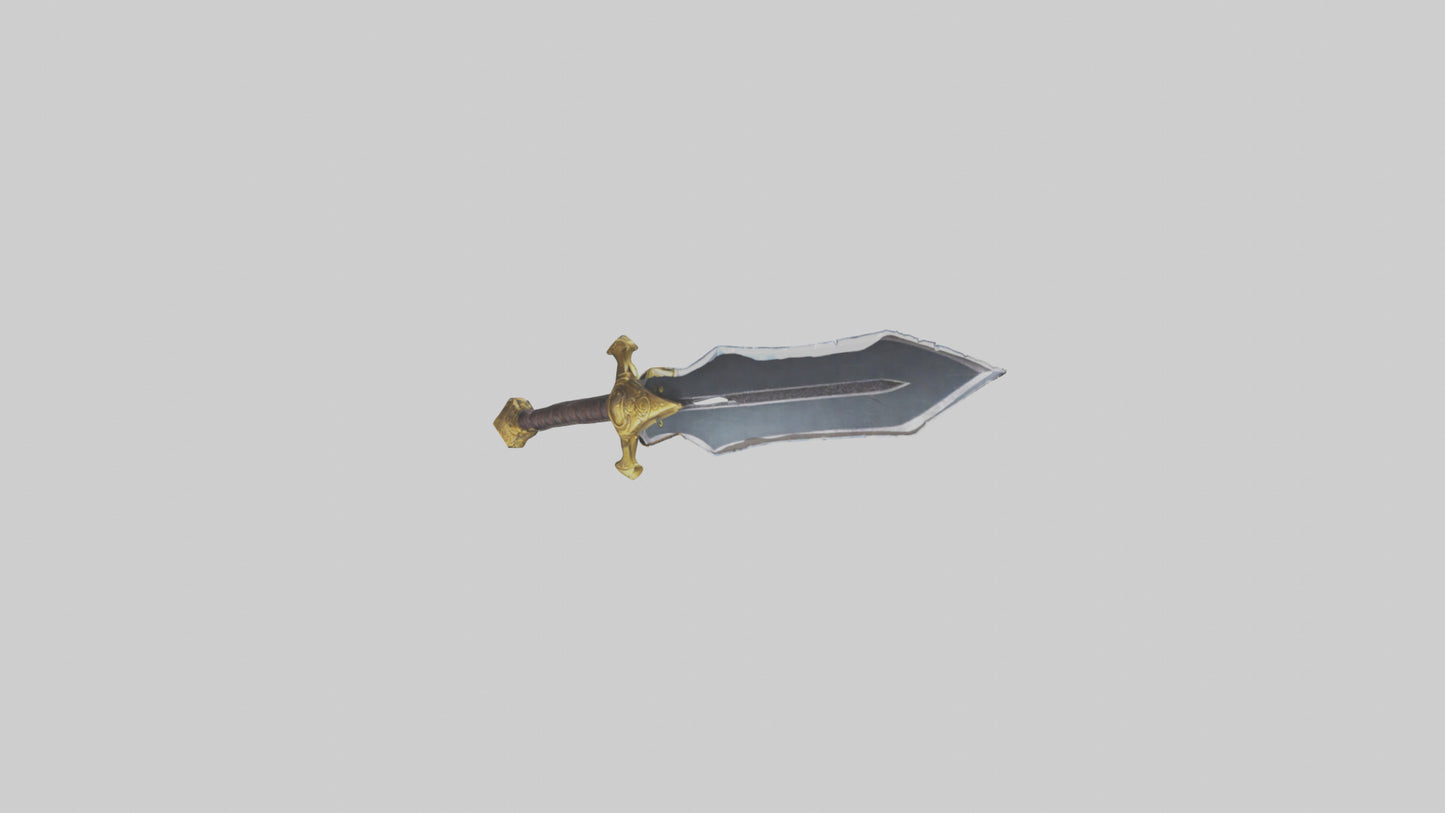 Cartoon Sword model 3D model