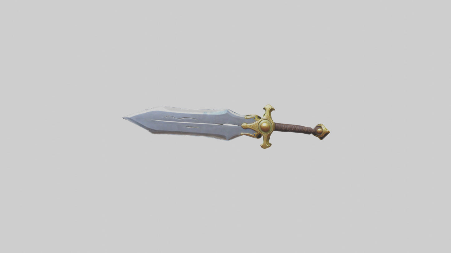 Cartoon Sword model 3D model