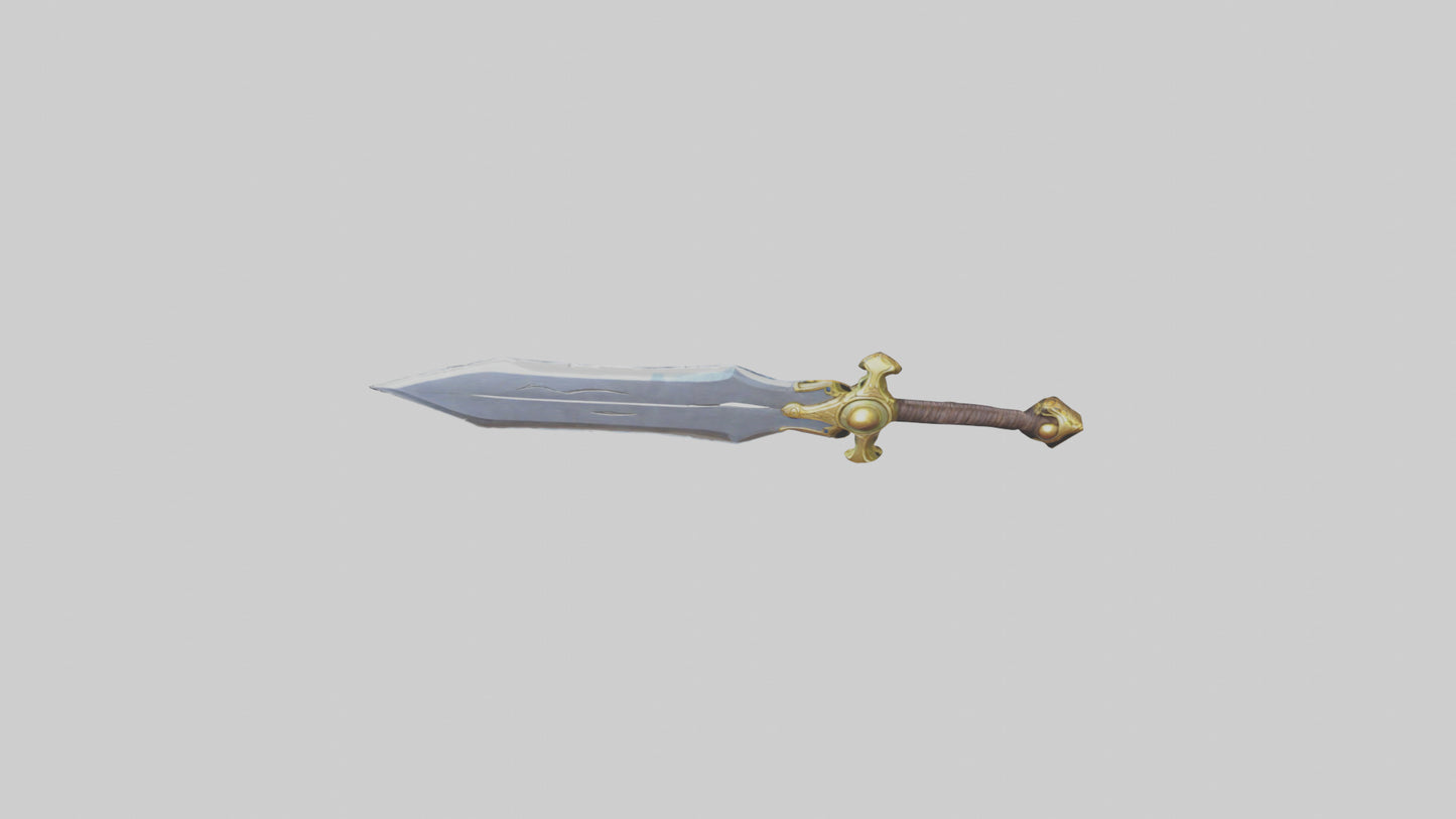 Cartoon Sword model 3D model