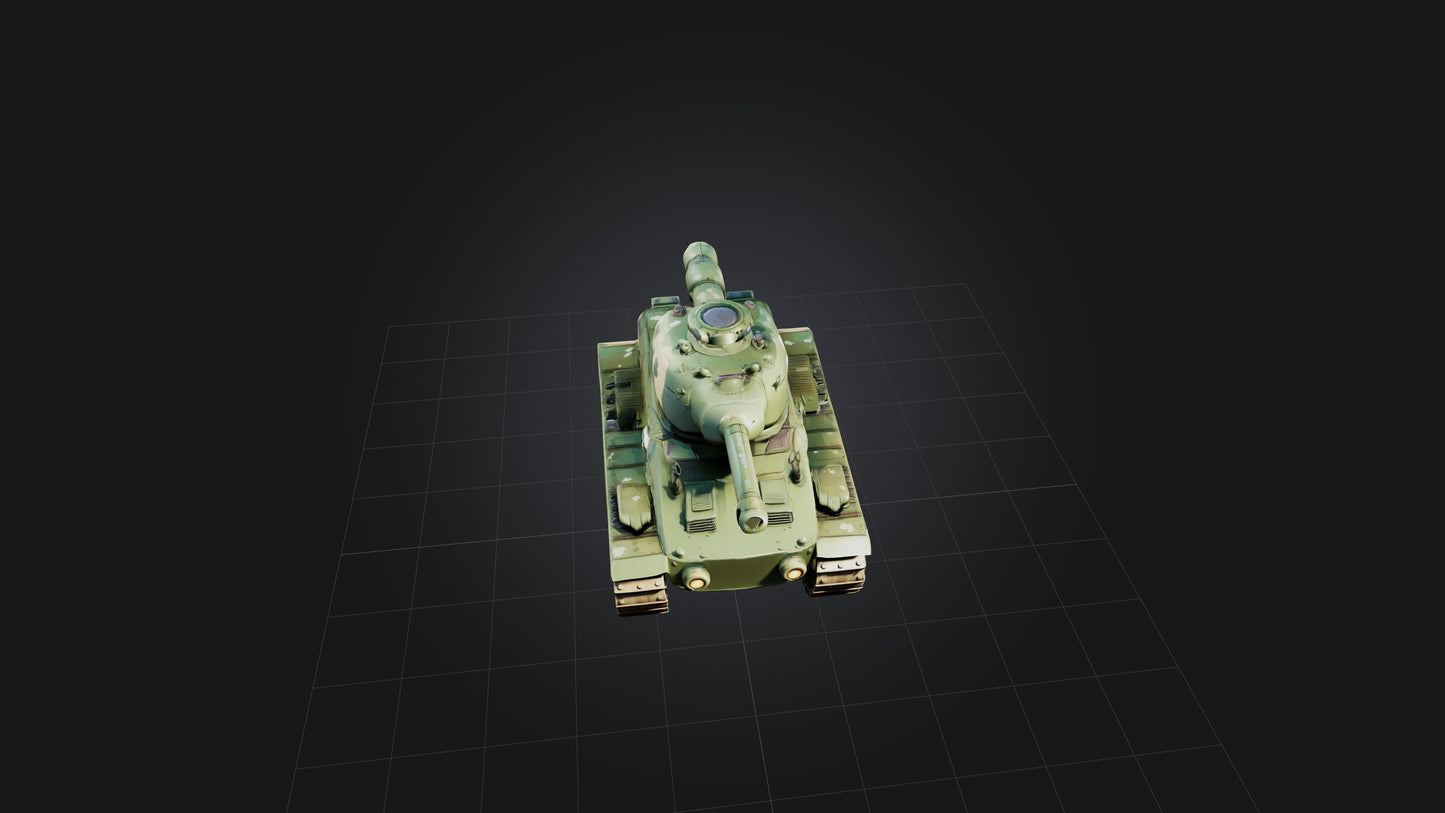 3D model Cartoon Tank VR / AR / low-poly
