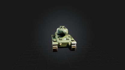 3D model Cartoon Tank VR / AR / low-poly