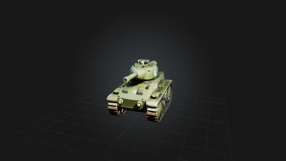 3D model Cartoon Tank VR / AR / low-poly