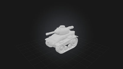 3D model Cartoon Tank VR / AR / low-poly