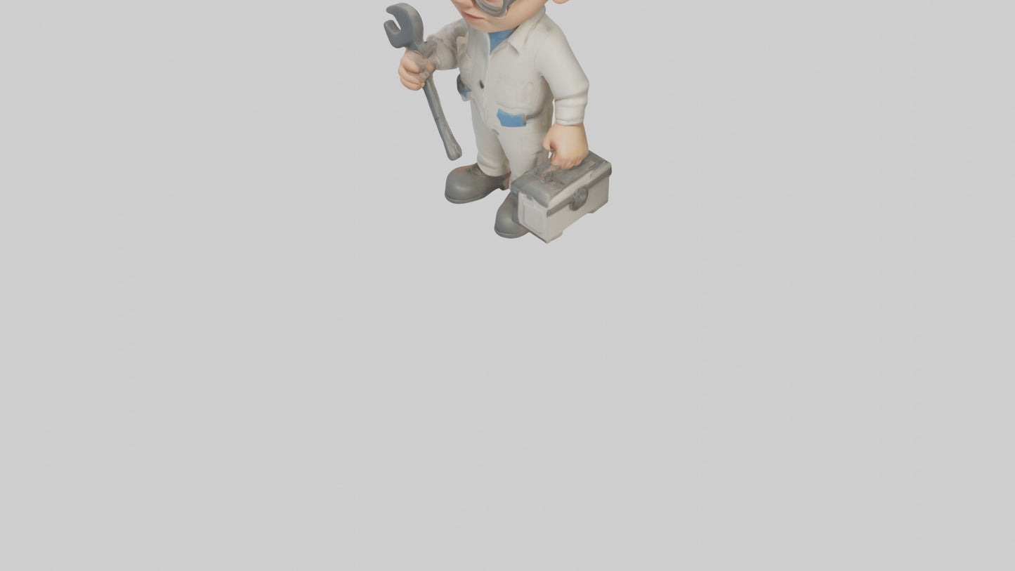 Cartoon Technician model 3D model