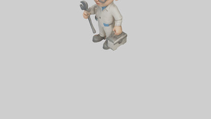 Cartoon Technician model 3D model