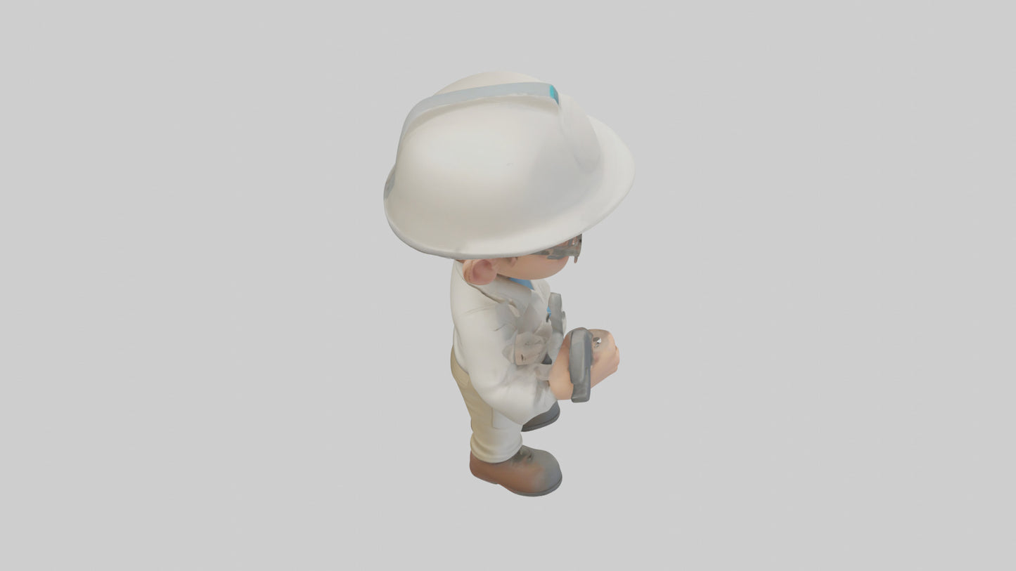 Cartoon Technician model 3D model