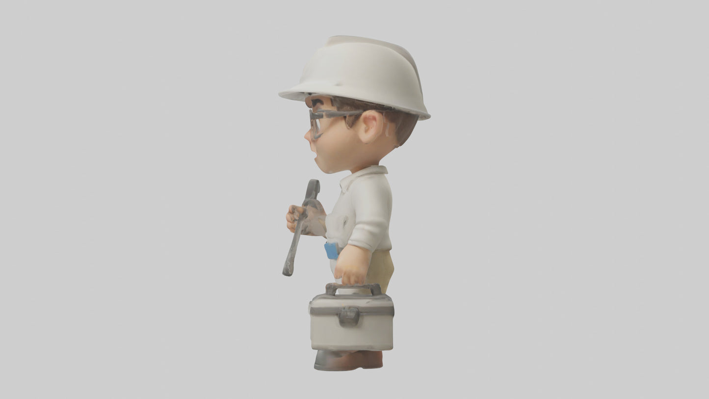 Cartoon Technician model 3D model