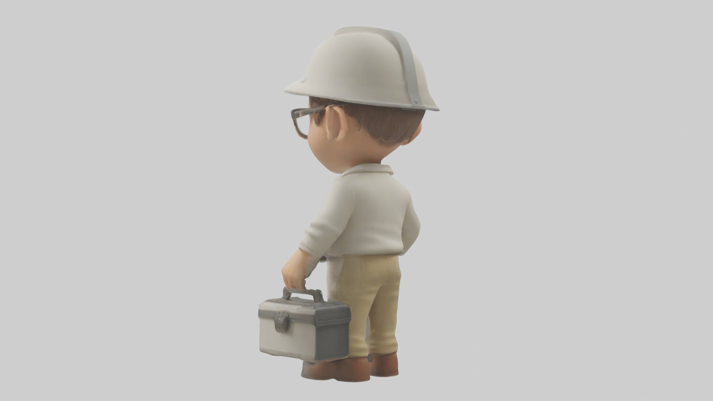 Cartoon Technician model 3D model