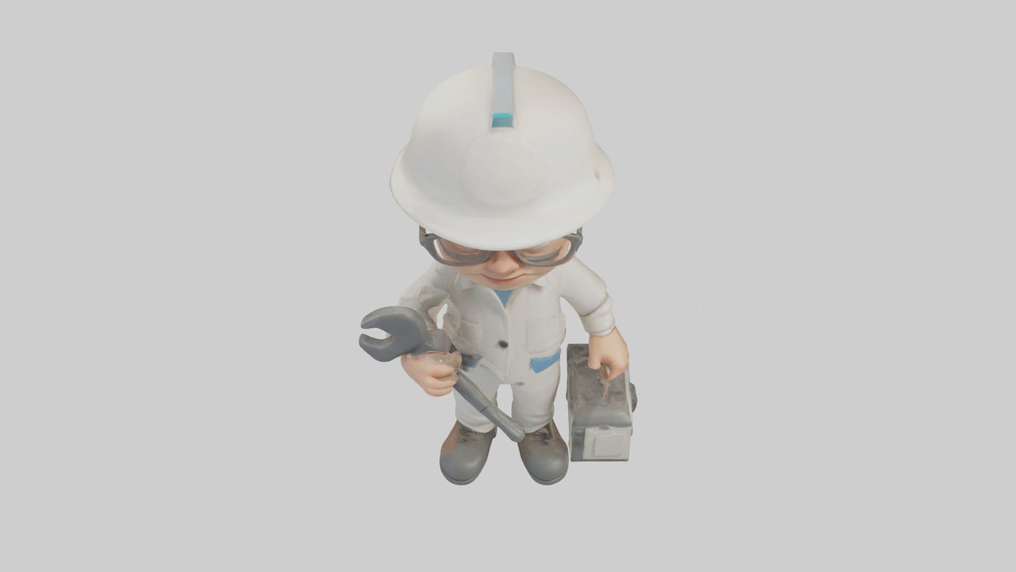 Cartoon Technician model 3D model