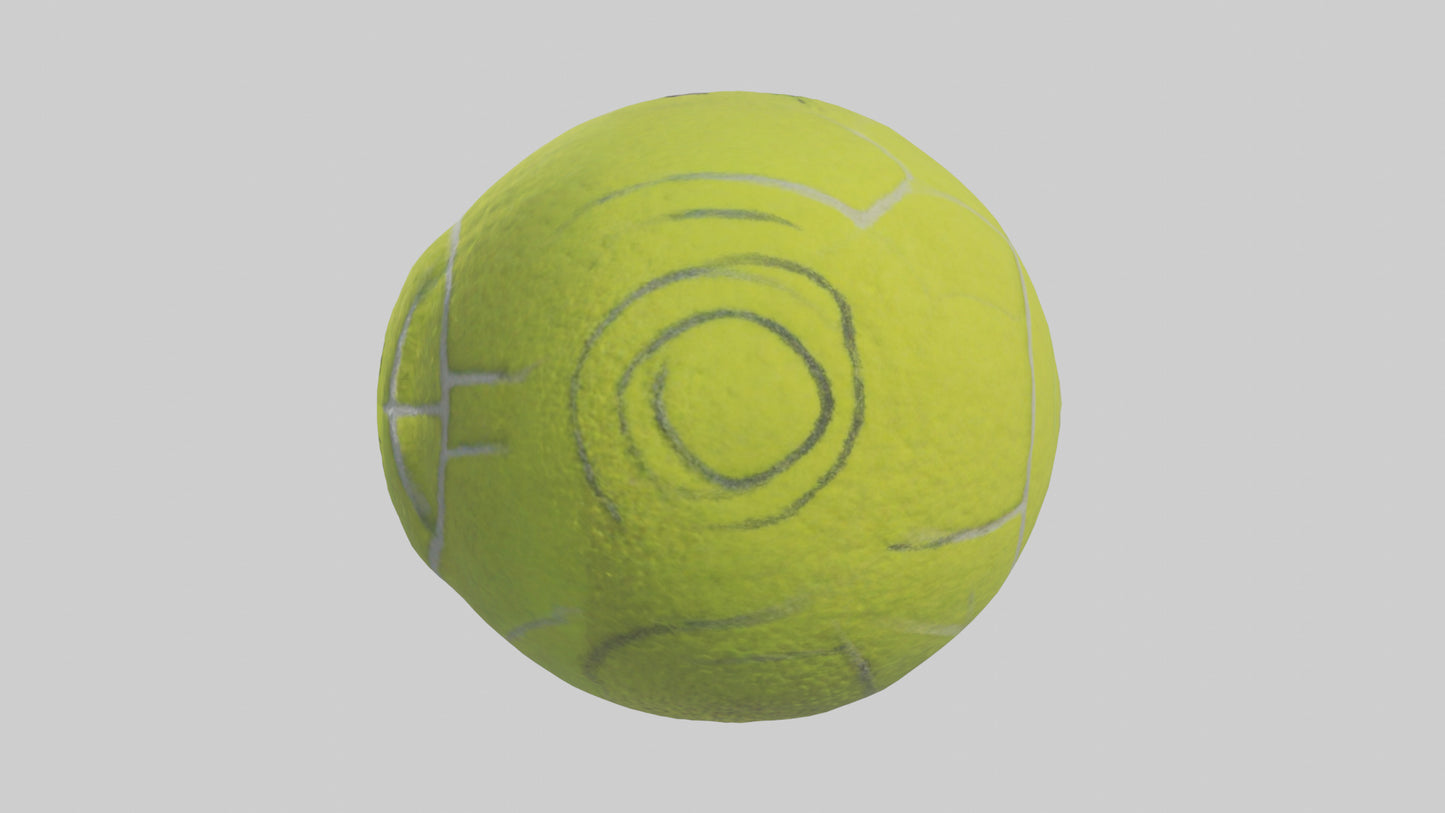Cartoon Tennis Ball model 3D model