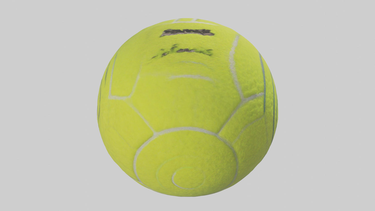 Cartoon Tennis Ball model 3D model