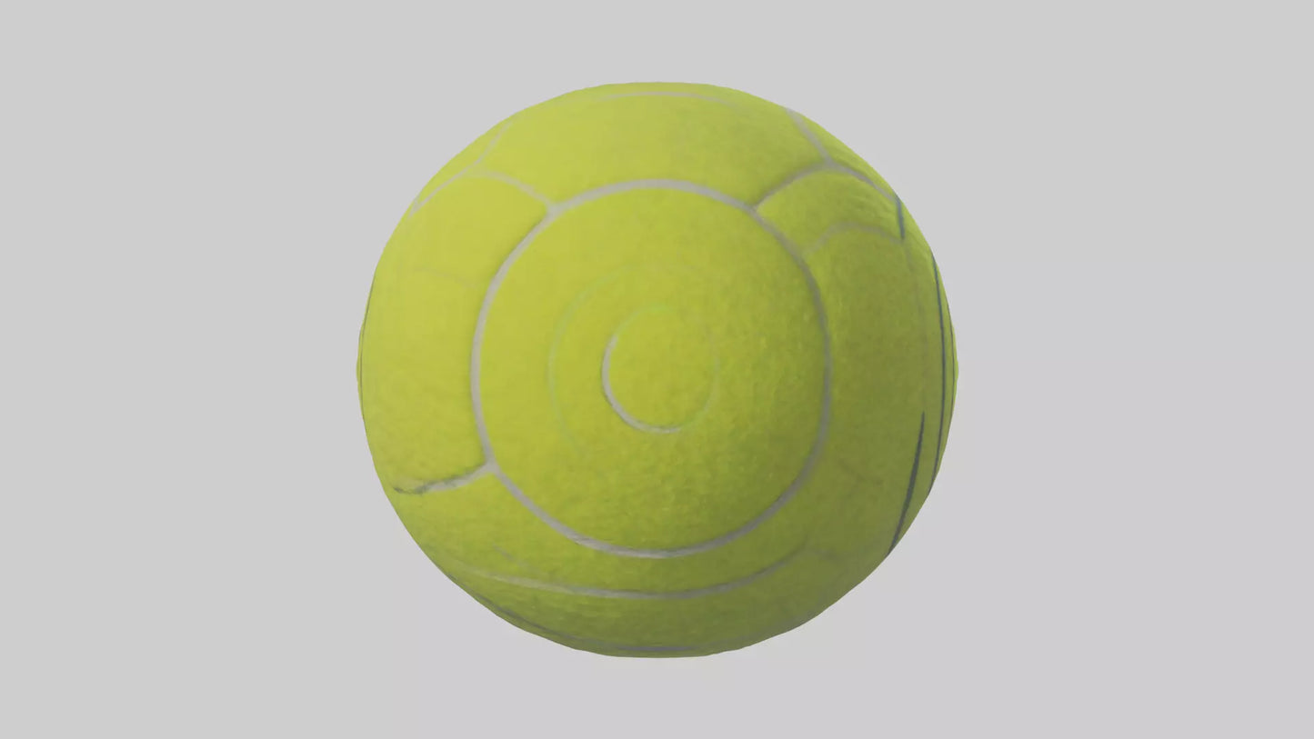 Cartoon Tennis Ball model 3D model