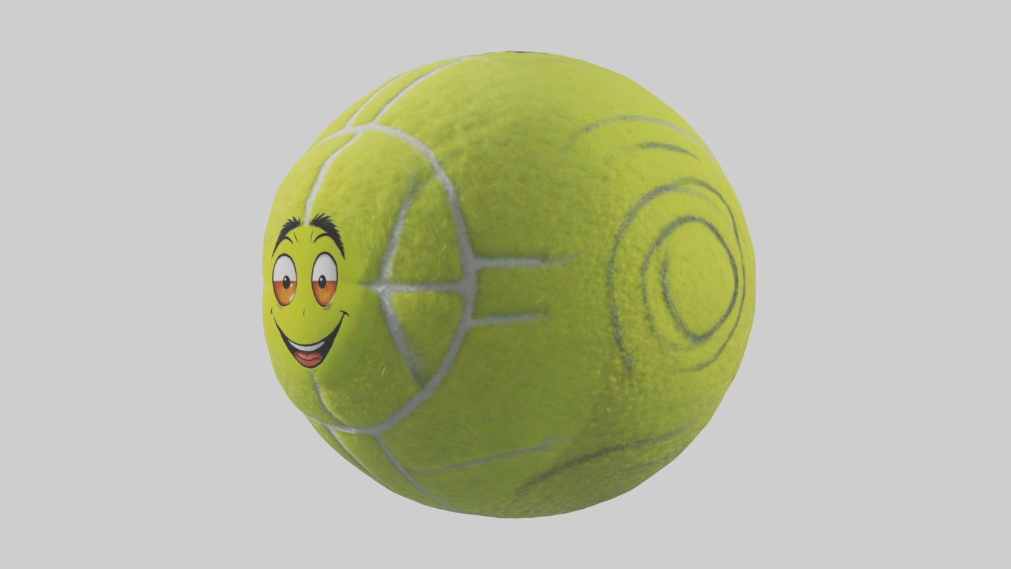 Cartoon Tennis Ball model 3D model