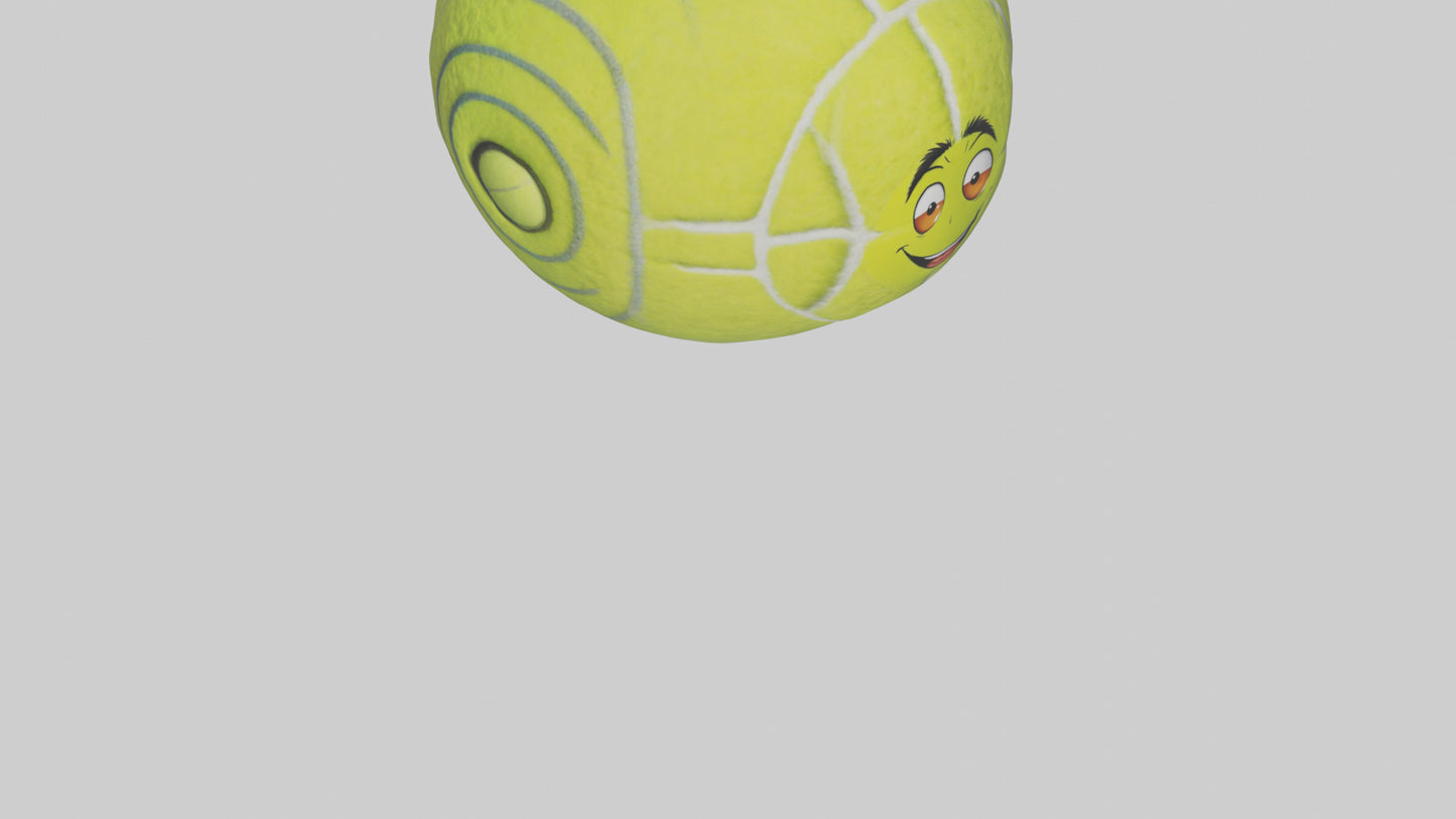 Cartoon Tennis Ball model 3D model