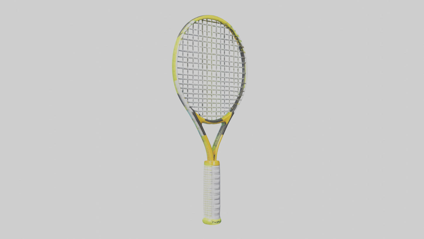 Cartoon Tennis Racket model 3D model