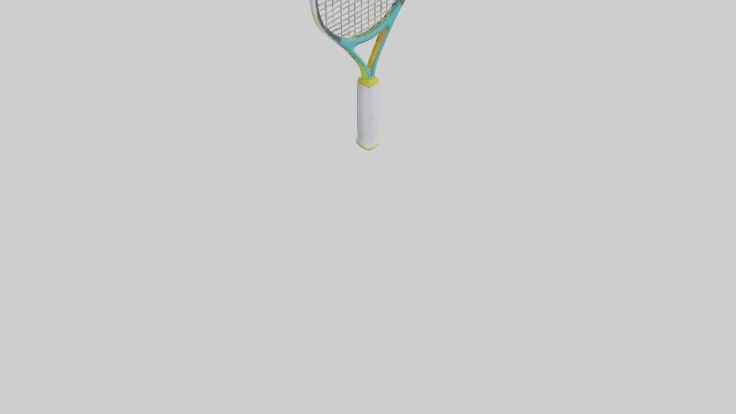 Cartoon Tennis Racket model 3D model