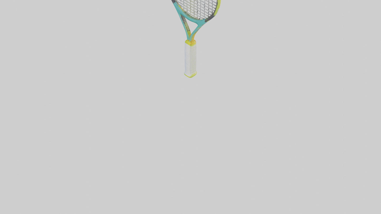 Cartoon Tennis Racket model 3D model