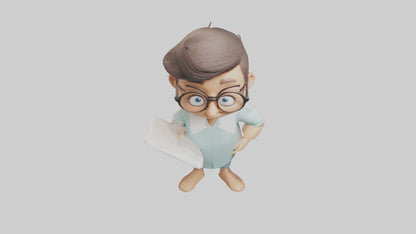 Cartoon Therapist model 3D model