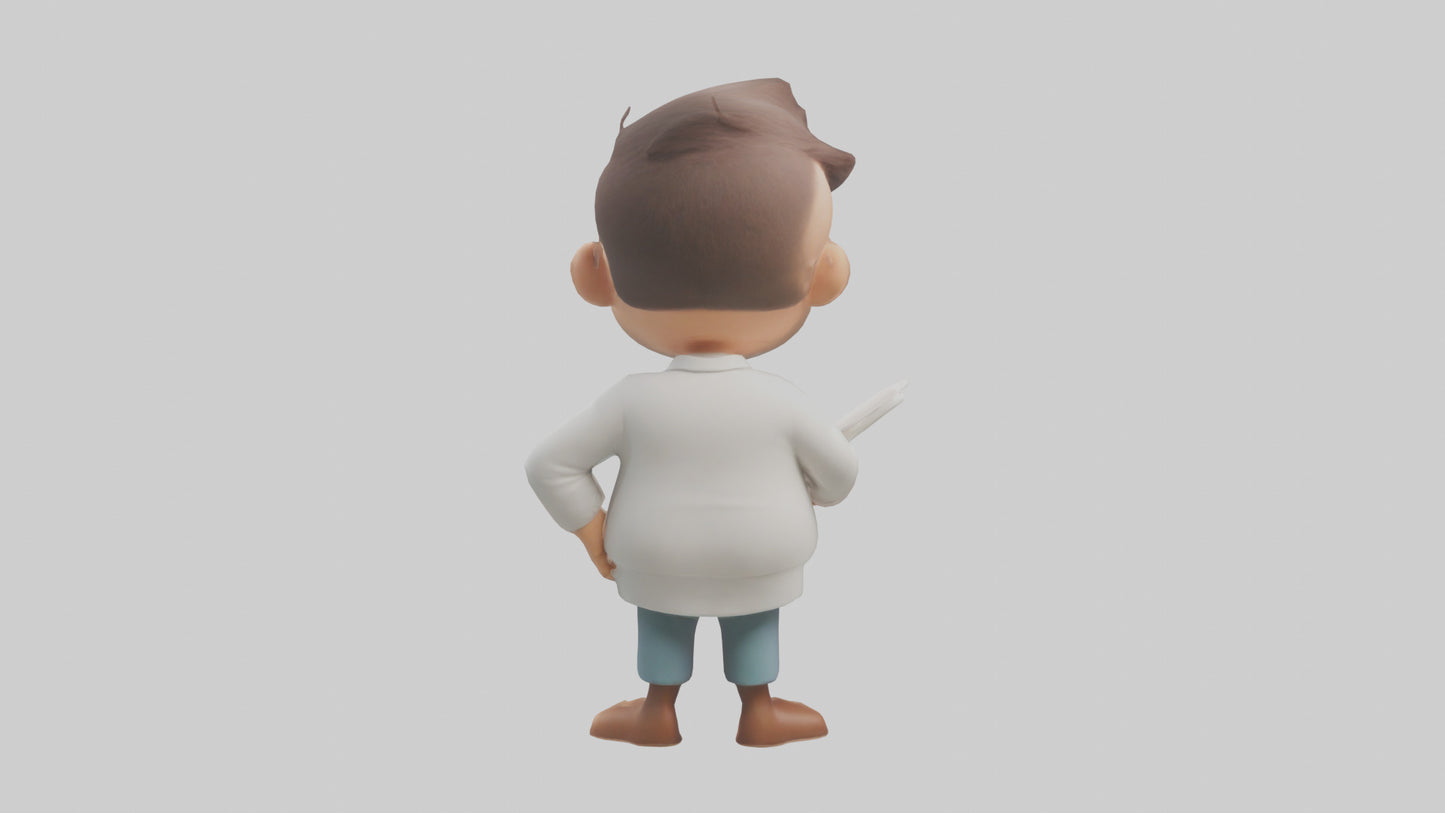 Cartoon Therapist model 3D model
