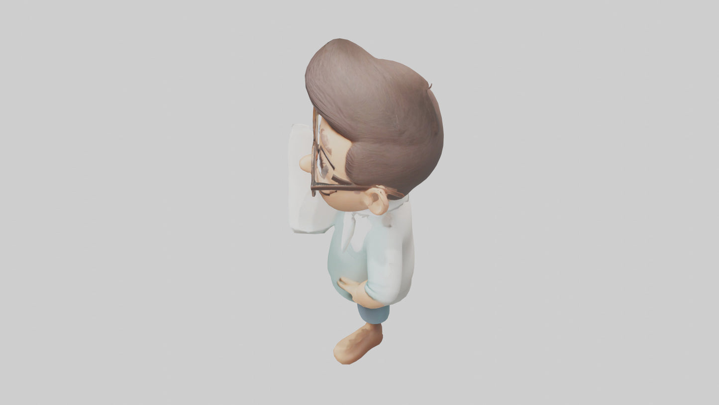 Cartoon Therapist model 3D model