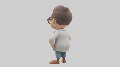 Cartoon Therapist model 3D model
