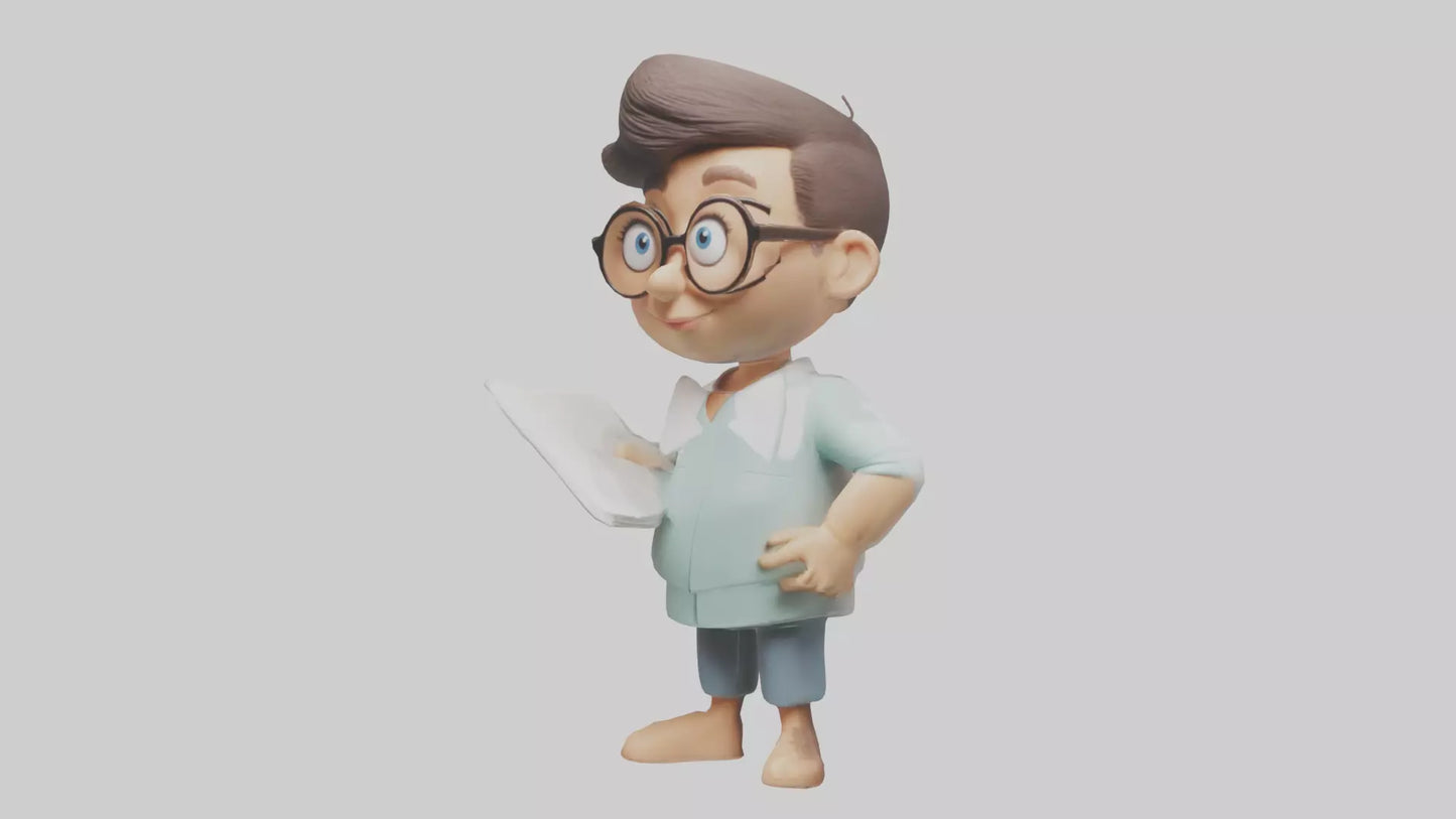 Cartoon Therapist model 3D model