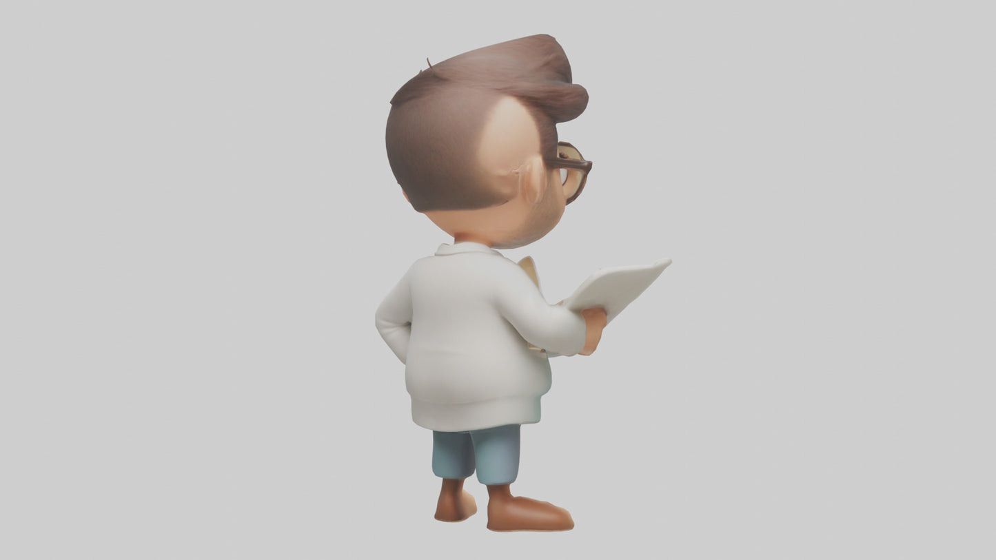 Cartoon Therapist model 3D model