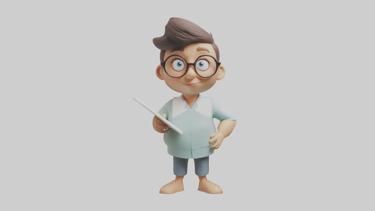 Cartoon Therapist model 3D model