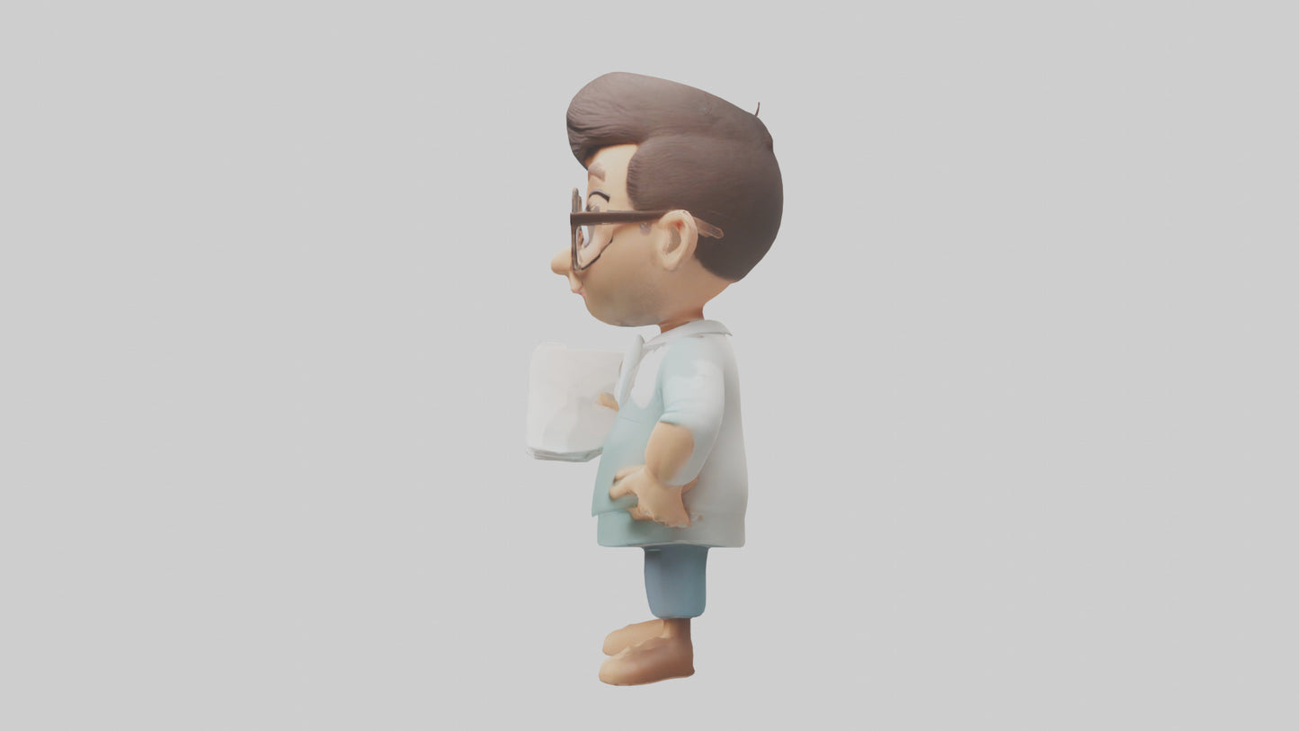 Cartoon Therapist model 3D model
