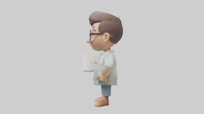 Cartoon Therapist model 3D model