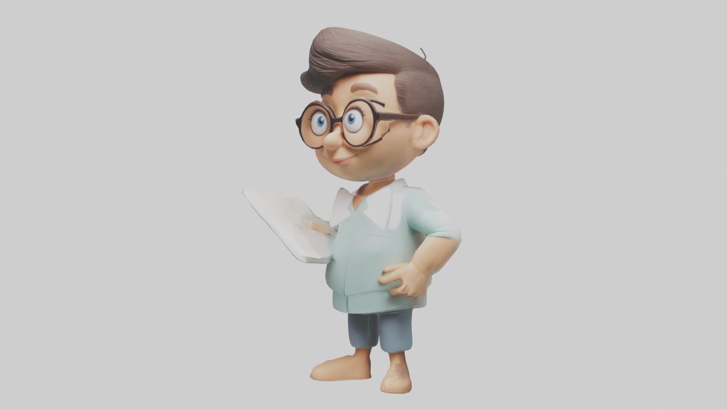 Cartoon Therapist model 3D model