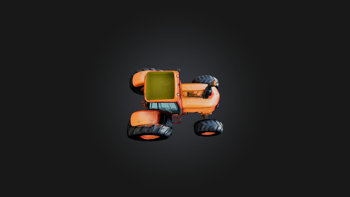 Cartoon Tractor 3D model