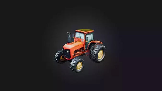 Cartoon Tractor 3D model