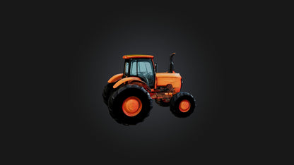 Cartoon Tractor 3D model